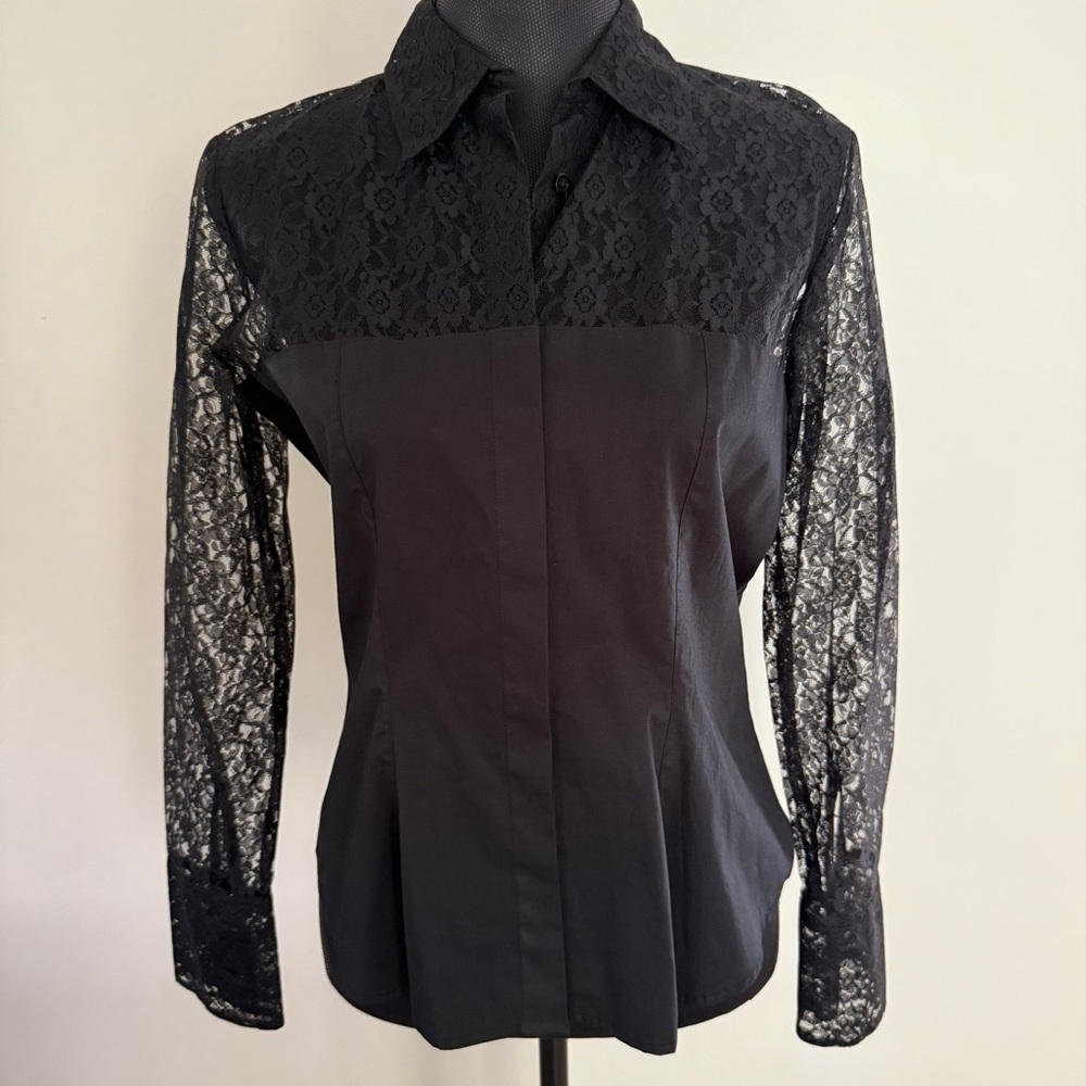 Edward Lace Detail Long Sleeve Women’s Shirt
